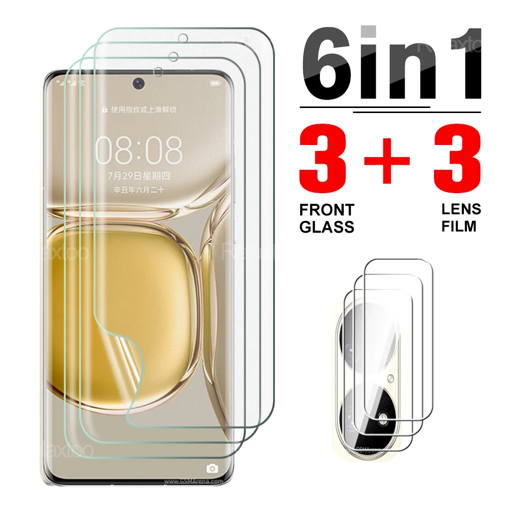 Pellicola Protettiva In Idrogel 6 In1 Per Huawei P50 Pro P40 Pro Plus P40 Lite E P40/P30/P20 Pro P30/P20 Lite P40/P30/P20 Pellicola Per Fotocamera