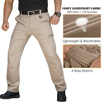 Men’s Lightweight Hiking Pants Quick Dry Water Resistant Tactical Work Outdoor Fishing Cargo Trousers 5