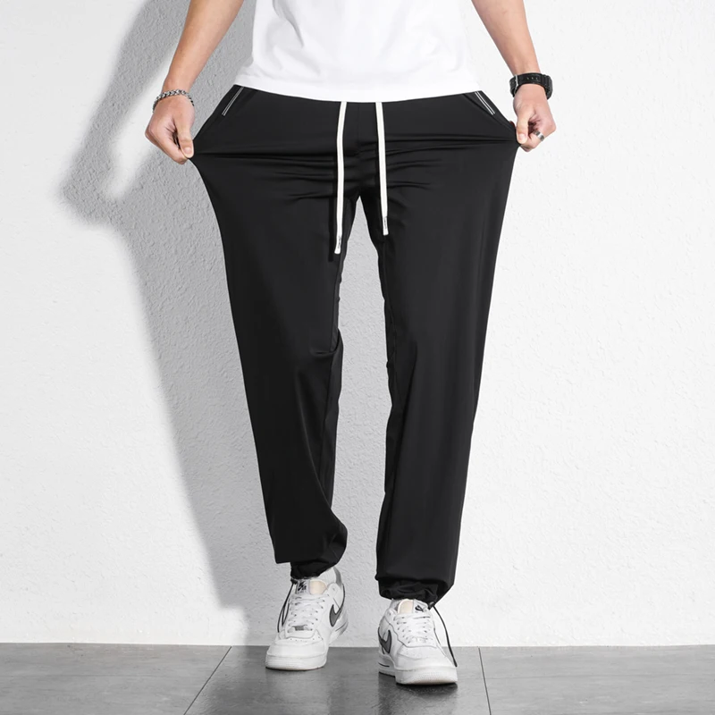 Tall Clothes Men's Pants Extra Long Length Summer Trouser Male Ice Silk Sport Inseam 36 190 Cm 120 115 Leg 110 120cm 115cm 105