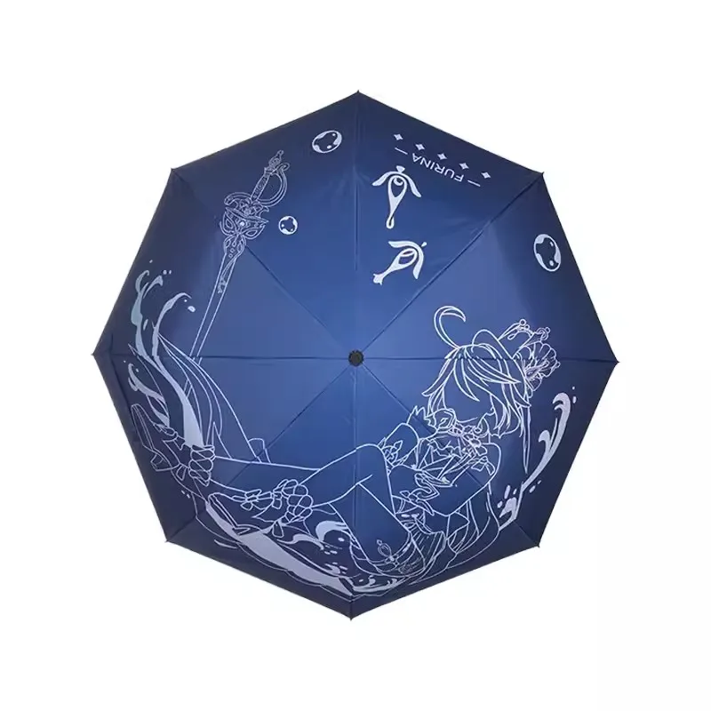 

Dropship Genshin Impact Focalors Neuvillett Cosplay Travel Rain Sun Umbrellas Windproof Multi-color Travel Umbrella Automatic