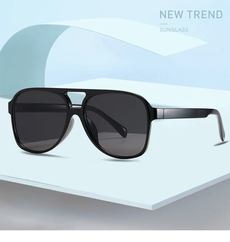 BOYSEEN Vintage Übergroße Sonnenbrille Frauen Retro Marke Großen Rahmen Gläser Weibliche Reise Brillen UV400 Fashion Shades – Detail 4