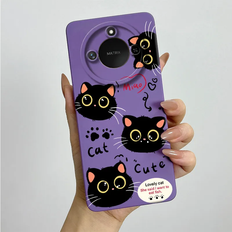 Sweet Painted Silicone Phone Case - Fashion Cartoon Design, Protective & Stylish