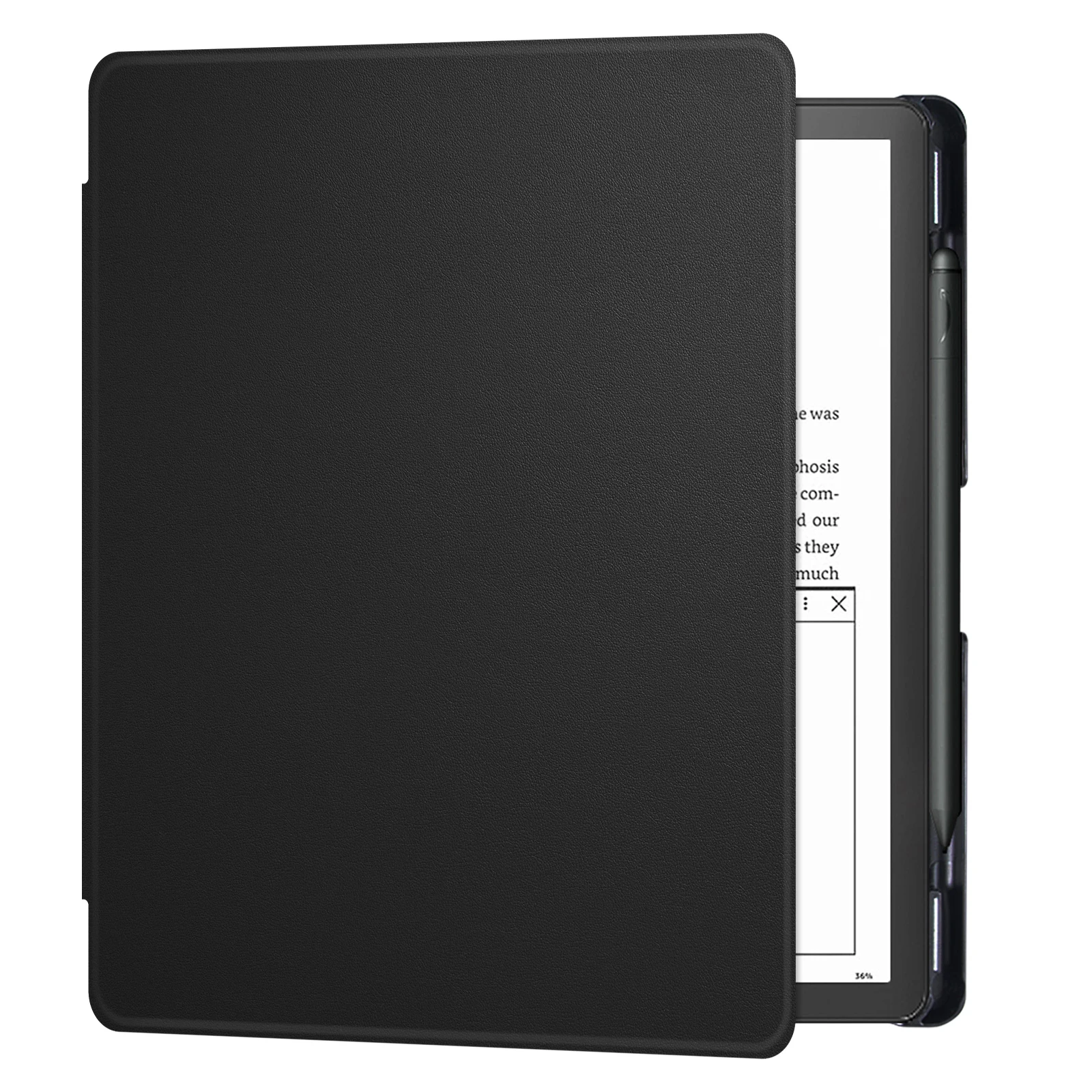 Slim Case para Kindle Scribe Tablet Leve Couro pu Capa Folio Construído em Pen Holder Auto Dormir Wake 102 - Imagem 2