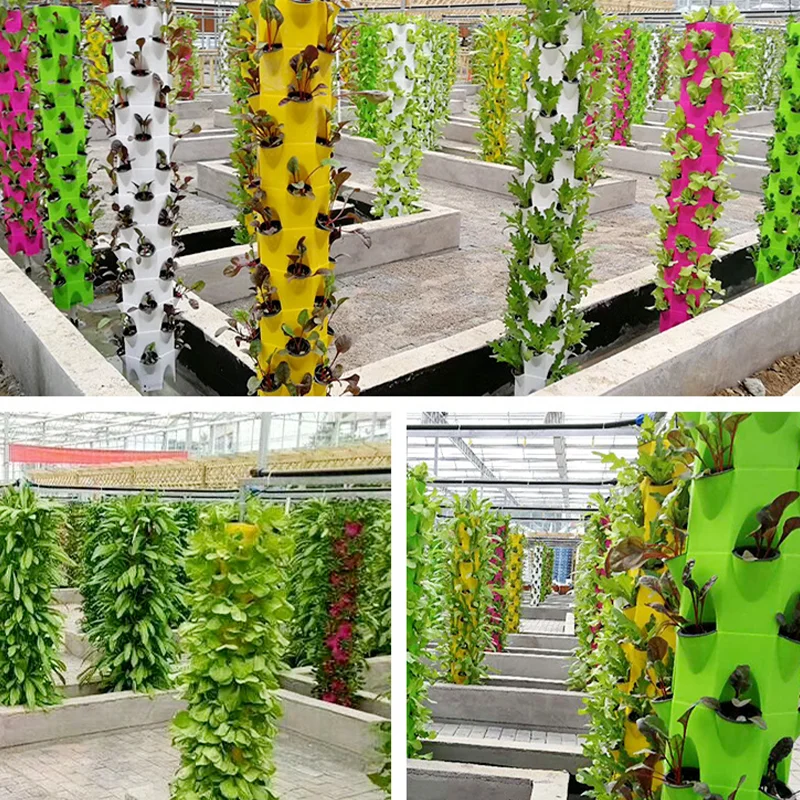 垂直水耕栽培ガーデンタワー - ハーブ、フルーツ、野菜用のスマート