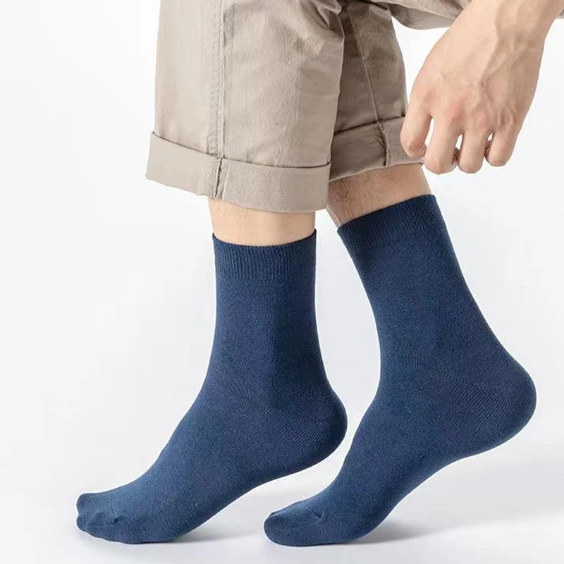 Casual Socks Middle Tube Socks Breathable Socks Business Socks 5 Pairs Mens Classic Trendy Soft Comfortable Casual Business Male Sox casual socks,middle tube socks,breathable socks,business socks