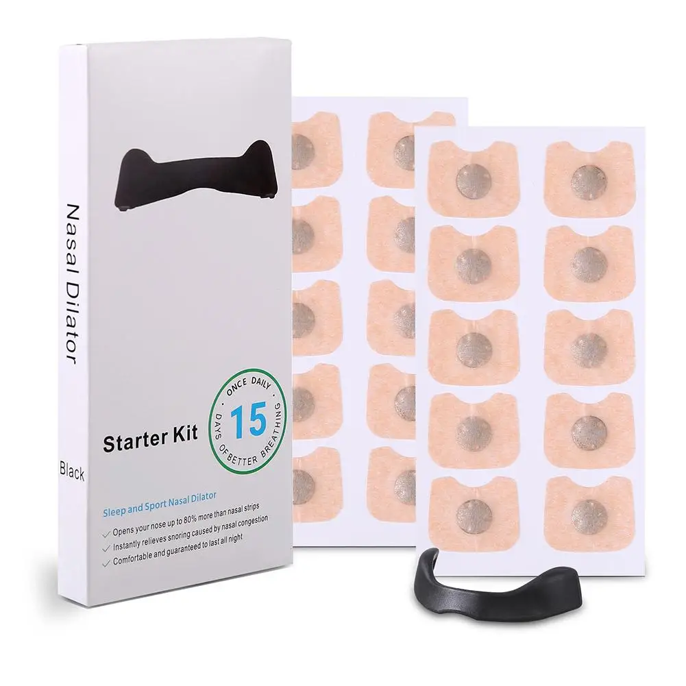 Sleep and Sport Nasal Dilator Breathing Nasal Strip Starter Kit Breathing Dilators Strips Increase Nose Patch nostril opener dilators
