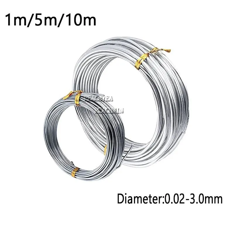 스테인레스 와이어 직경 1m/5m/10m, 0.02-3.0mm, 304 스테인레스 스틸 와이어