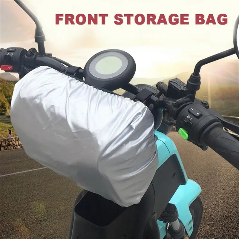 

Motorcycle Storage Bag Waterproof Large Capacity Front Handlebar Pannier Pouch With Removable Shoulder Strap For Bicycle