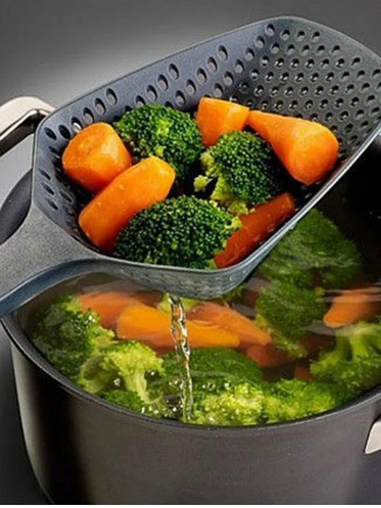 Description Picture 3 of itemLarge Strainer Spoon Long Handle Tool Colander Draining Scoop Pasta Strainer Cooking Kitchen for Spaghetti