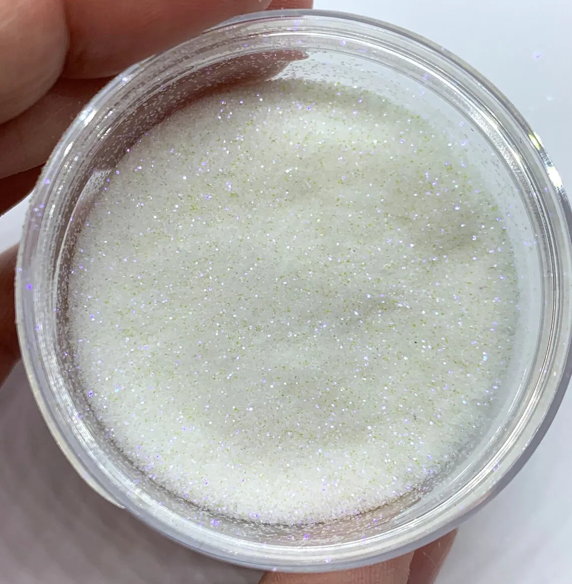 Nail glitter 50g white iridescent opalescent ultra fine glitter dust holographic ultra-iridescent glitter