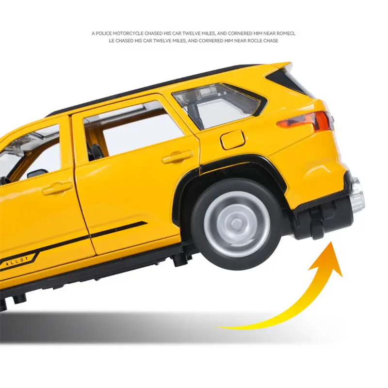 1/24 Sequoia SUV Alloy Car Model Diecasts & Toy Metal Off-Road Vehicles Car Model High Simulation Sound and Light Childrens Gift 6