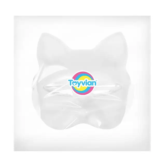 LOGOFUN 12 máscaras de gato Therian, máscara de papel blanco en blanco,  máscara de animales sin pintar, máscara de cosplay para fiesta de  Halloween