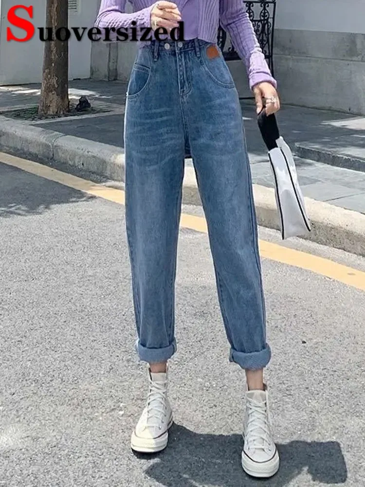 

Baggy High Waist Jeans Harem Pants 2023 New Women Vintage Trend Ankle-length Vaqueros Pantalones Fashion Casual Denim Spodnie