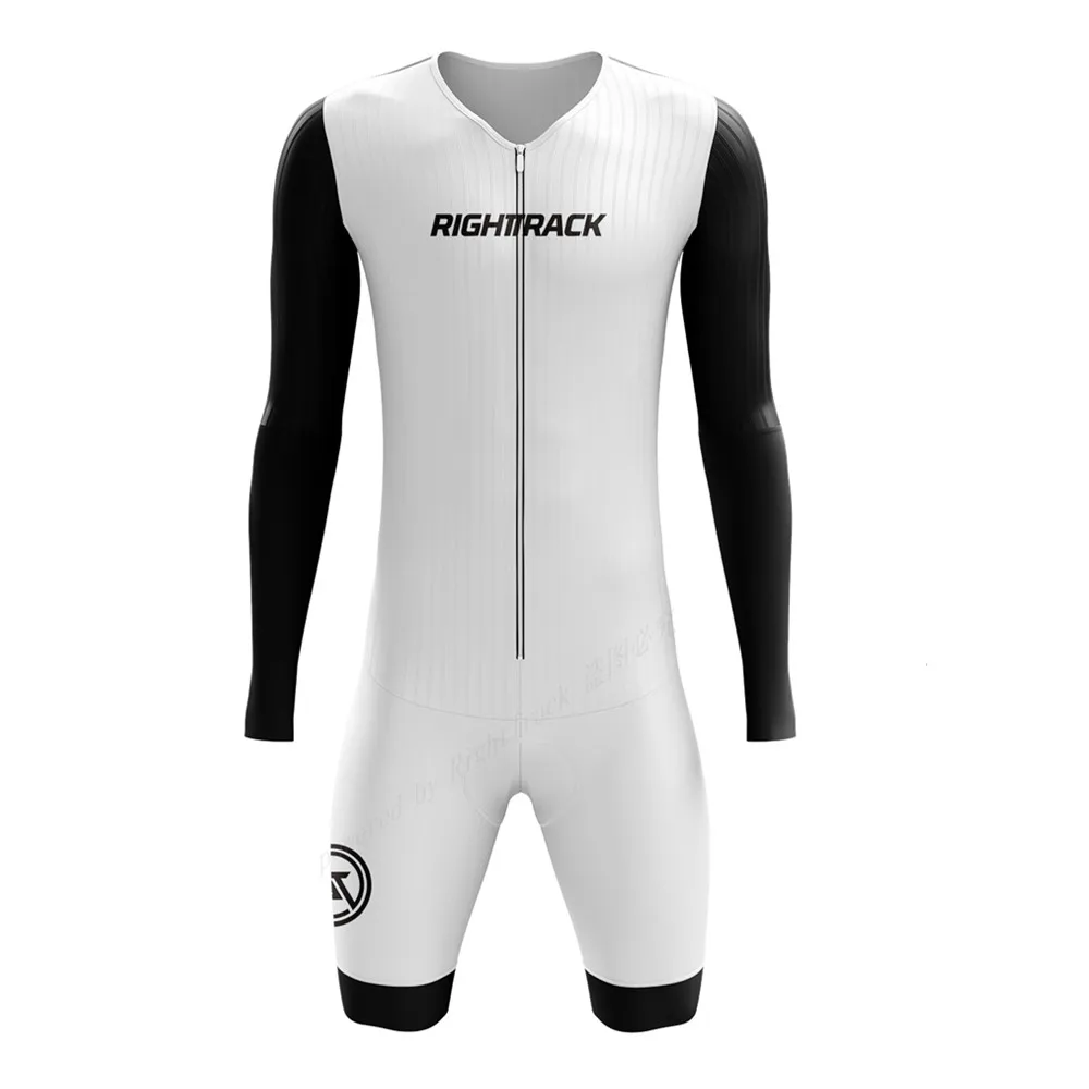 RPackage-Combinaison de cyclisme sur piste pour homme, manches longues, protection solaire UV, Bidown ce, TriDuvet Race, trempé, VTT, vélo de route, ensembles de cyclisme