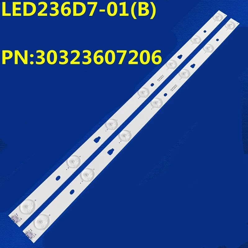 

2PCS LED Backlight Strip LED236D7-01(B) PN:30323607206 TF-LED24S38T2 PLE-2405HD V236BJ1-P01