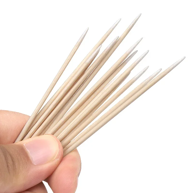 Women Makeup Cotton 10cm Cotton Swab 300/500/1000pcs Buds Tip for Wood Sticks Nose Ears Cleaning eyelashes Glue Removing Tools