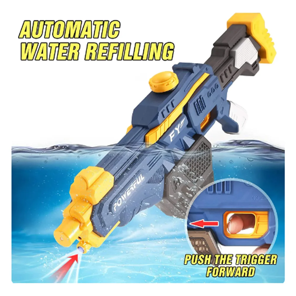 Free Shipping Electric Water Gun Powerful Water Blasters Squirt Guns Large-capacity Water Tank Summer Swimming Pool Outdoor Toy 2
