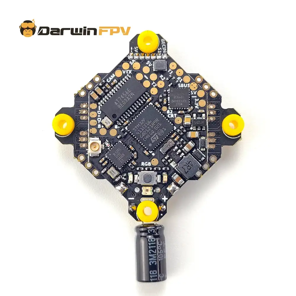 Détail du récepteur ELRS intégré sur le Bluejay AIO Combo ESC FC pour mini drone FPV.