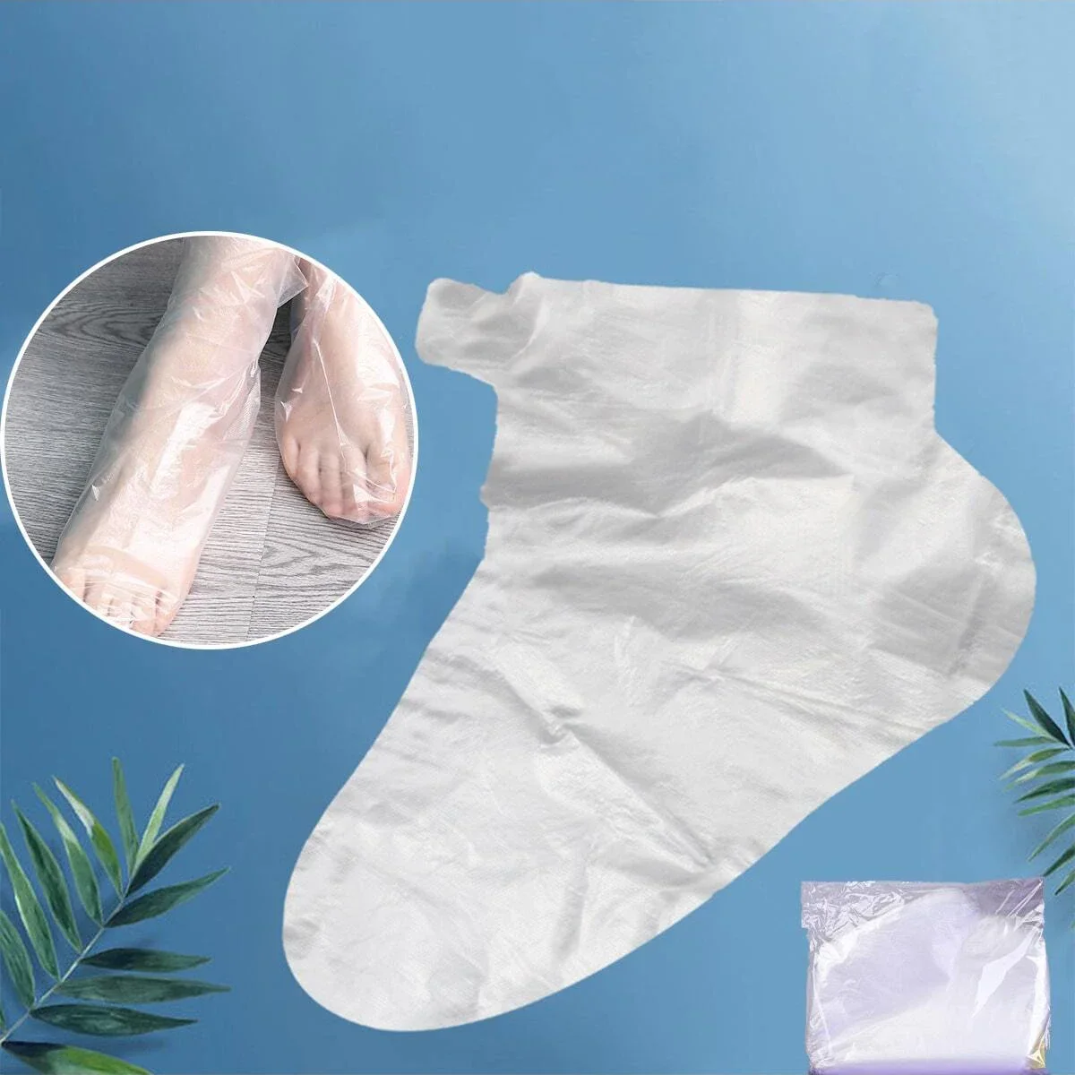 100pcs Child Disposable Foot PE Plastic Film