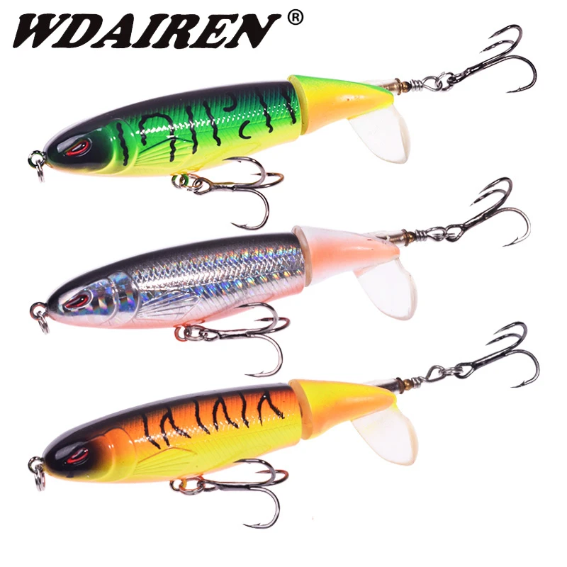 1Pcs Whopper Plopper Top Water Popper Fishing Lure 100mm/13.5g
