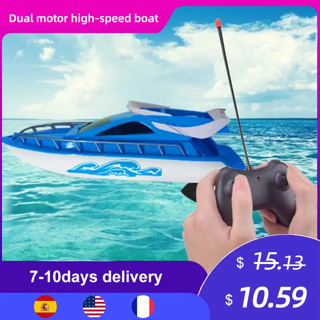 Pop Fidget Figet Toys RC Boats Plastic Electric Remote Control Speed Boat Twin Motor Kid Chirdren Toy