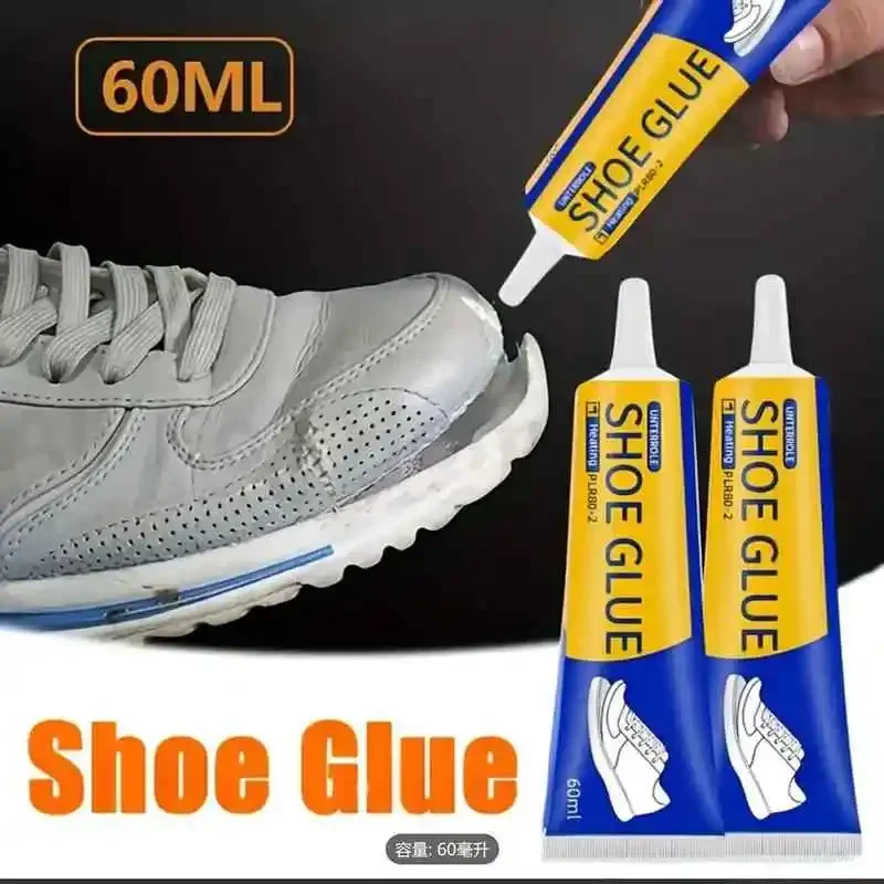 3PCS 60ml Strong Shoe Glue, Waterproof Fast-Drying Adhesive for Sneakers Repair, Boots, DIY Clear Resin Glue for Shoe Fixing,