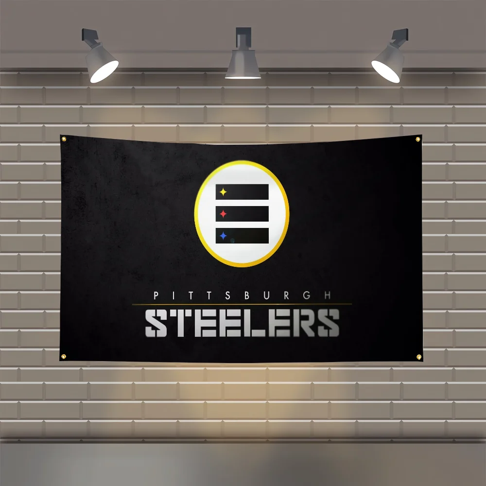 Bandera publicitaria Cerveza de los Pittsburgh Steelers Decoración de garaje Banderas y pancartas decorativas Decoraciones para exteriores Pavo en Fallout