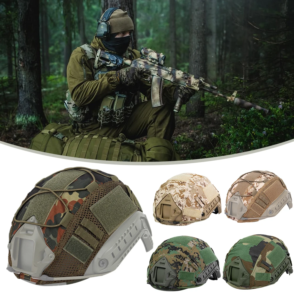 Tactical Hunting Helmet Cover For Fast Mh Pj Bj Helmet Airsoft