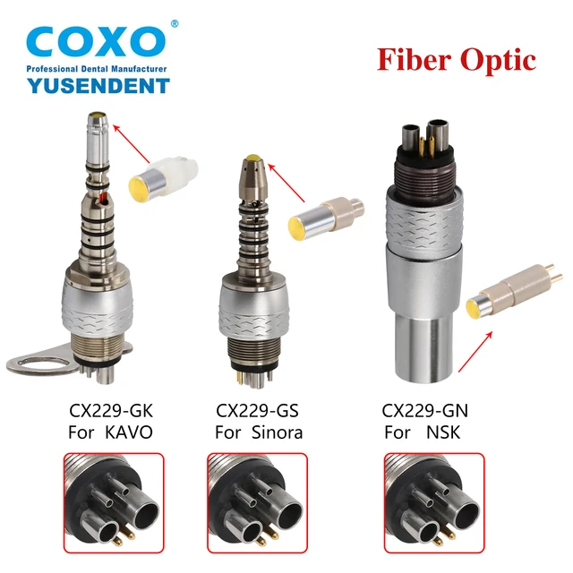 6-pin High Speed Handpiece COXO Dental Fiber Optic Handpiece - Fits