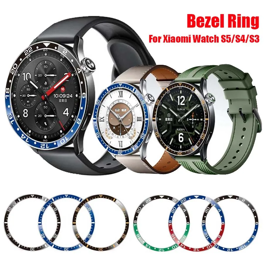 Premium Metal Bezel Ring Protective Case Cover - Anti-Scratch Decoration Shell Accessory