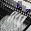 Grey Stainless Steel Waterfall Kitchen Sink Large Single Slot Integrated Digital Display Faucet Set Soap Dispenser Cup Washer 5