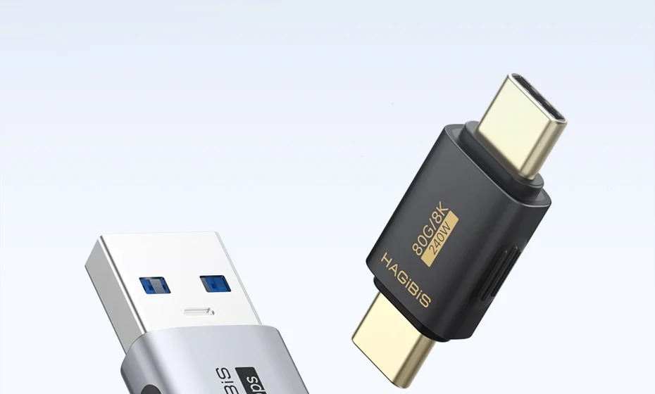 Hagibis USB-C Male to Male Adapter 80Gbps High-Speed