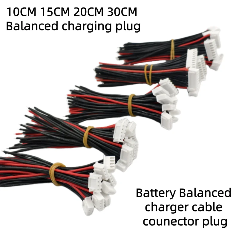 Lot de 10 câbles équilibreur LiPo 1S/2S/7S 15-30cm pour chargeur RC