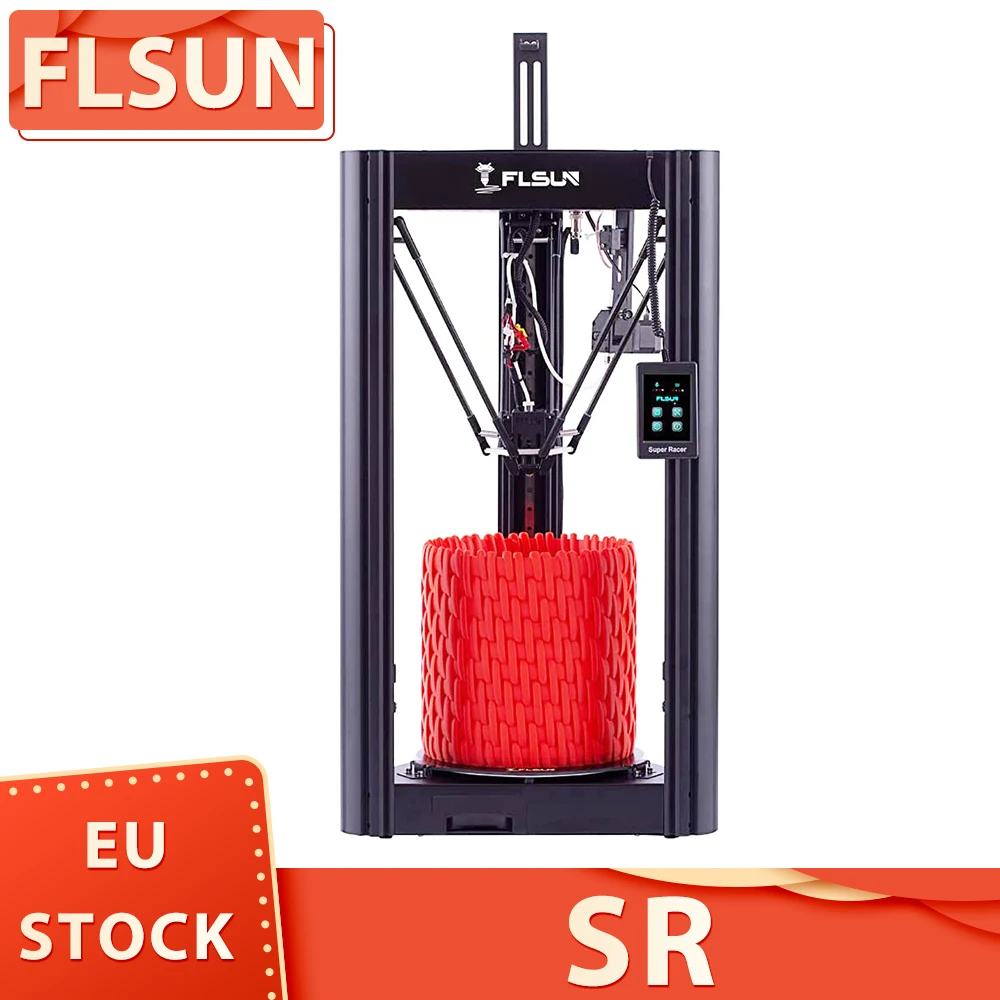 Stampante 3D Flsun Sr, Preassemblata, Estrusore A Doppia Trasmissione, Livellamento Automatico, Stampa Rapida 150 Mm/S-200 Mm/S, 260Mm X 330Mm