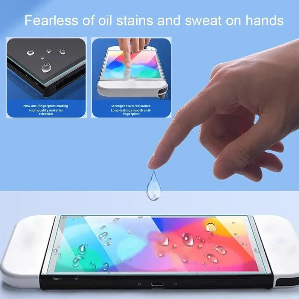 for Nintendo Switch/Switch OLED/Switch2 Tempered Glass with Easy Install Kit Screen Protector Tempered Film for Switch 2 OLED