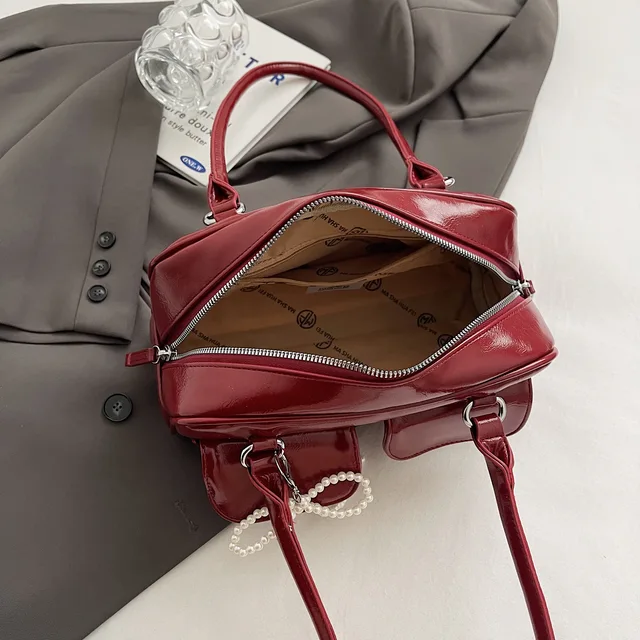 Fashionable Underarm Bow Bag for Women 2024 Korean Edition New Simple Leisure Pillow Bag Trendy Versatile Shoulder Bag 5