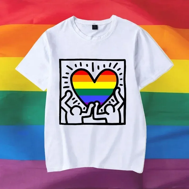 LGBTQ Lesbian Gay Pride Merch Regenbogen Faust Pride T-Shirt
