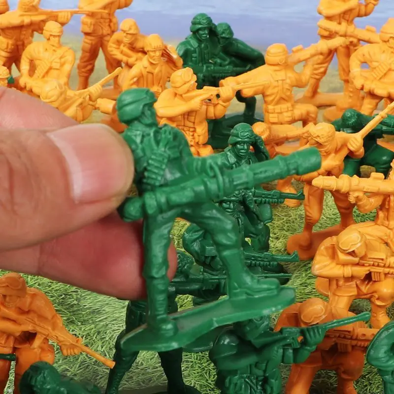 Boys Toy Soldier Set WWII Military Model Soldier Legion Fighting Sand Table Scene Dolls Plastic Static Action Figures Collect... - 3