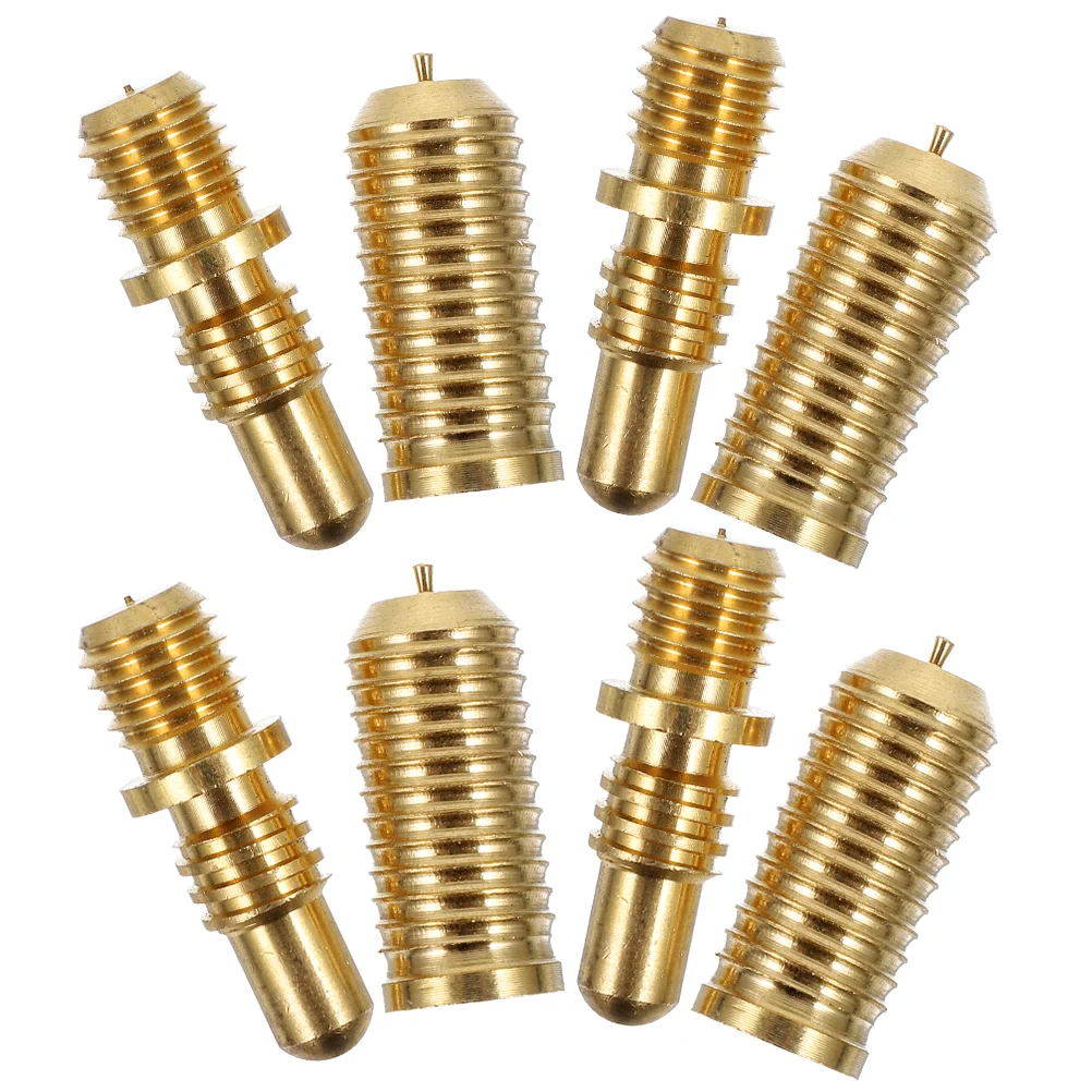 

4 Sets Billiard Cue Screws Joint Pin Pool Copper Parts Connection End Extension Rod Joints Hardware Accessories