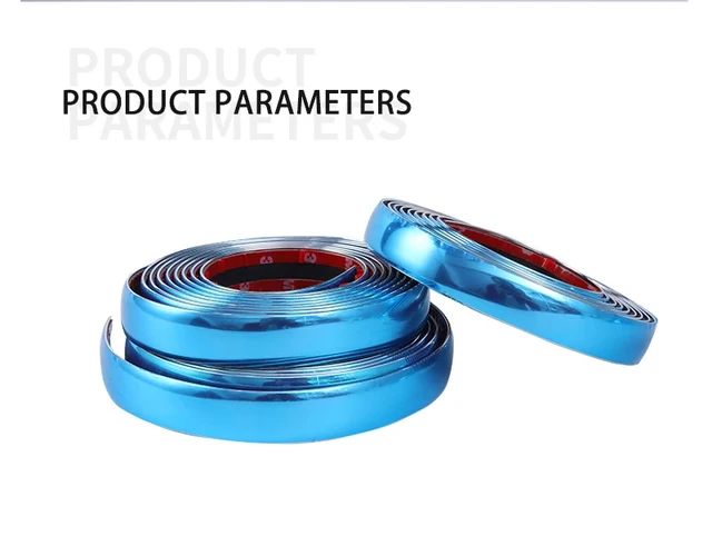 Strisce Cromate Auto Adesive - Decorazione Paraurti E Portiere, Argento, 10mm X 5m, Flessibili E Universali - Foto 8