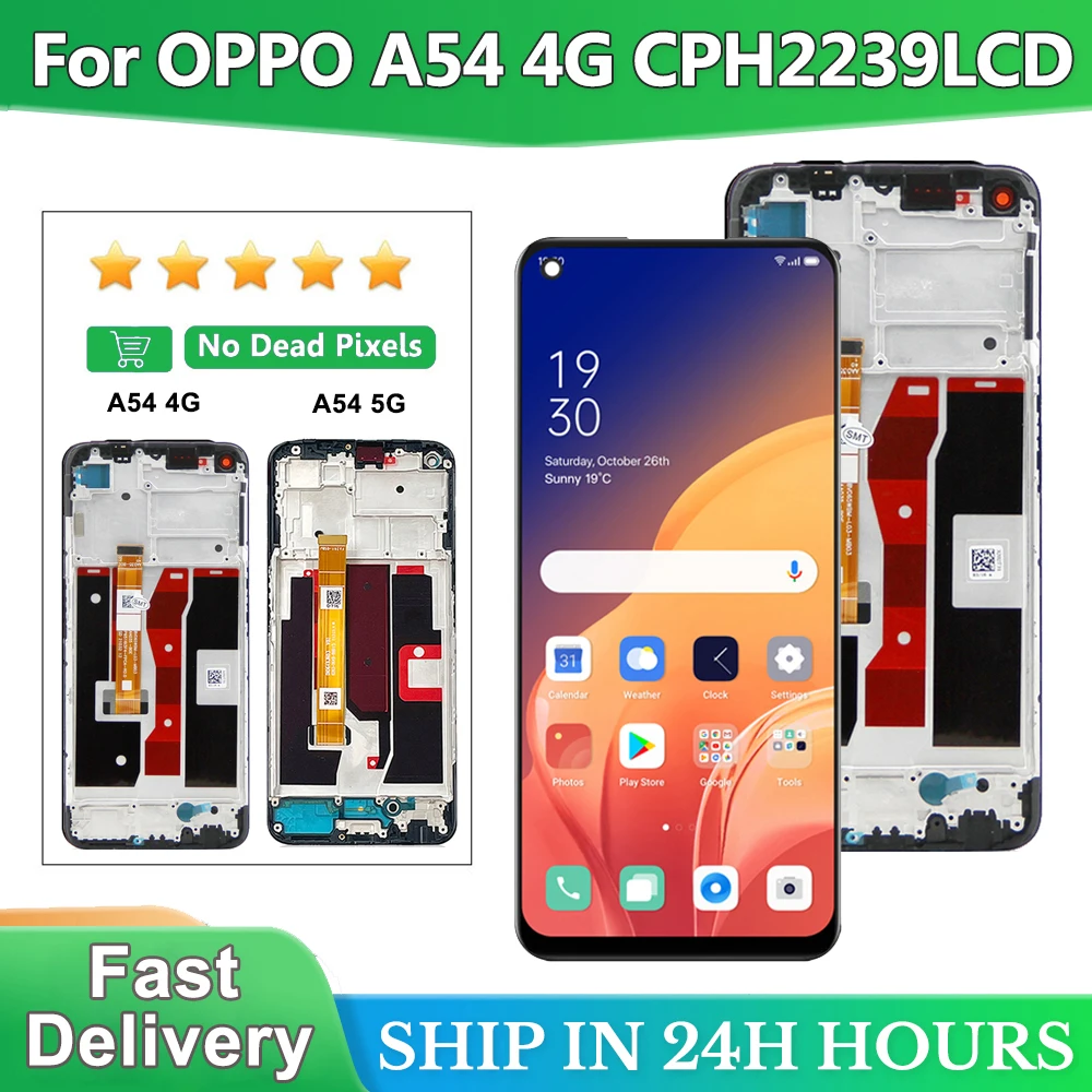 Новинка, для OPPO A54 4G CPH2239, ЖК-дисплей, детали для замены для OPPO A54, детали CPH2195, дисплей OPG02