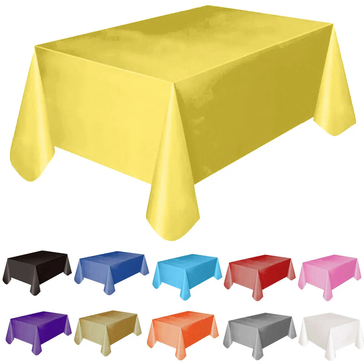 137x138cm Plastic Tablecloth Table Cloth Cover Party Wedding Catering