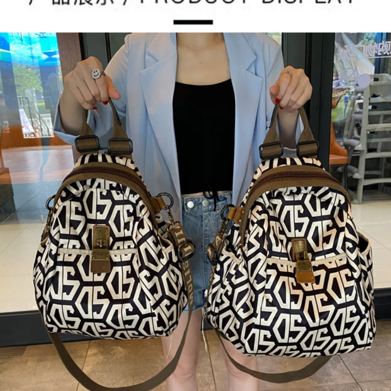 Brand Designer Back Pack Letter Print Fancy Ita Bagpack Women Shoulder Bag Large Capacity Female Backpack Travel Mochila