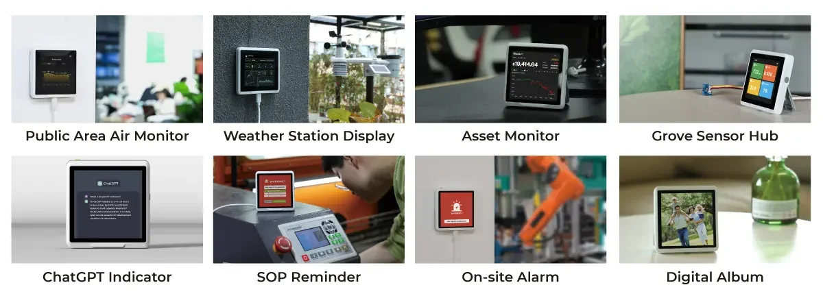SenseCAP Indicator D1Pro, 4-Inch Touch Screen IoT development platform powered b
