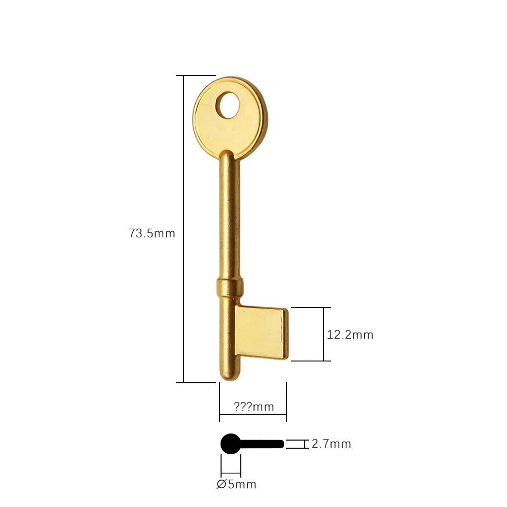 Vault Copper Flagpole safe key single-bitt key blank house blanks for Russian special Old doors embryo