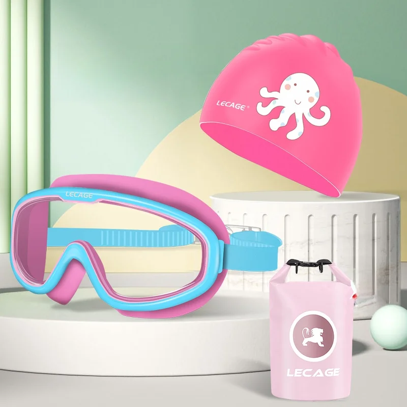 Package 4 (swimming goggles + swimming cap free swimming bag)
