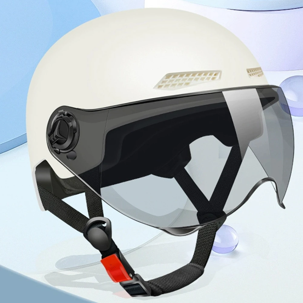 Electric Bike Helmet Lightweight Bicycle Helmet Adjustable Scooter Helmet Breathable Detachable Lining for Summer