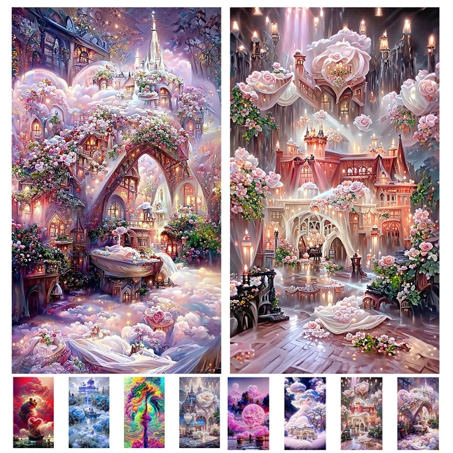 DIY 5D Diamond Painting Full Drill With Number Kits Home Decor Wall Painting  The Gift Arts and Crafts For Adults,Teenagers,The Old