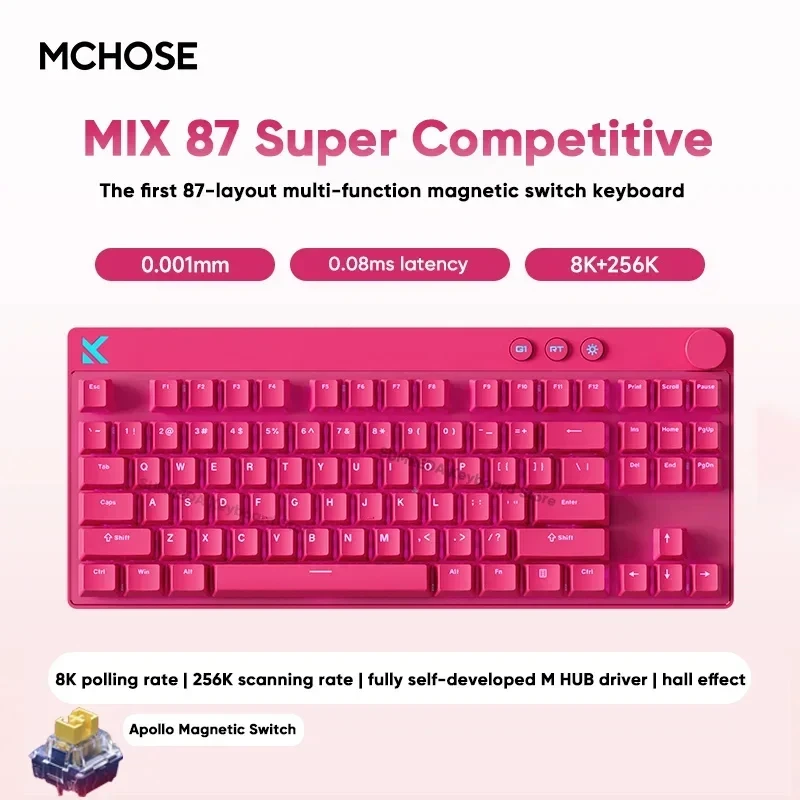 キーボード Mchose mix87 Super Competitive rt 0.001 楽天市場】【プロ仕様】 MCHOSE MIX87 ゲーミングキーボード