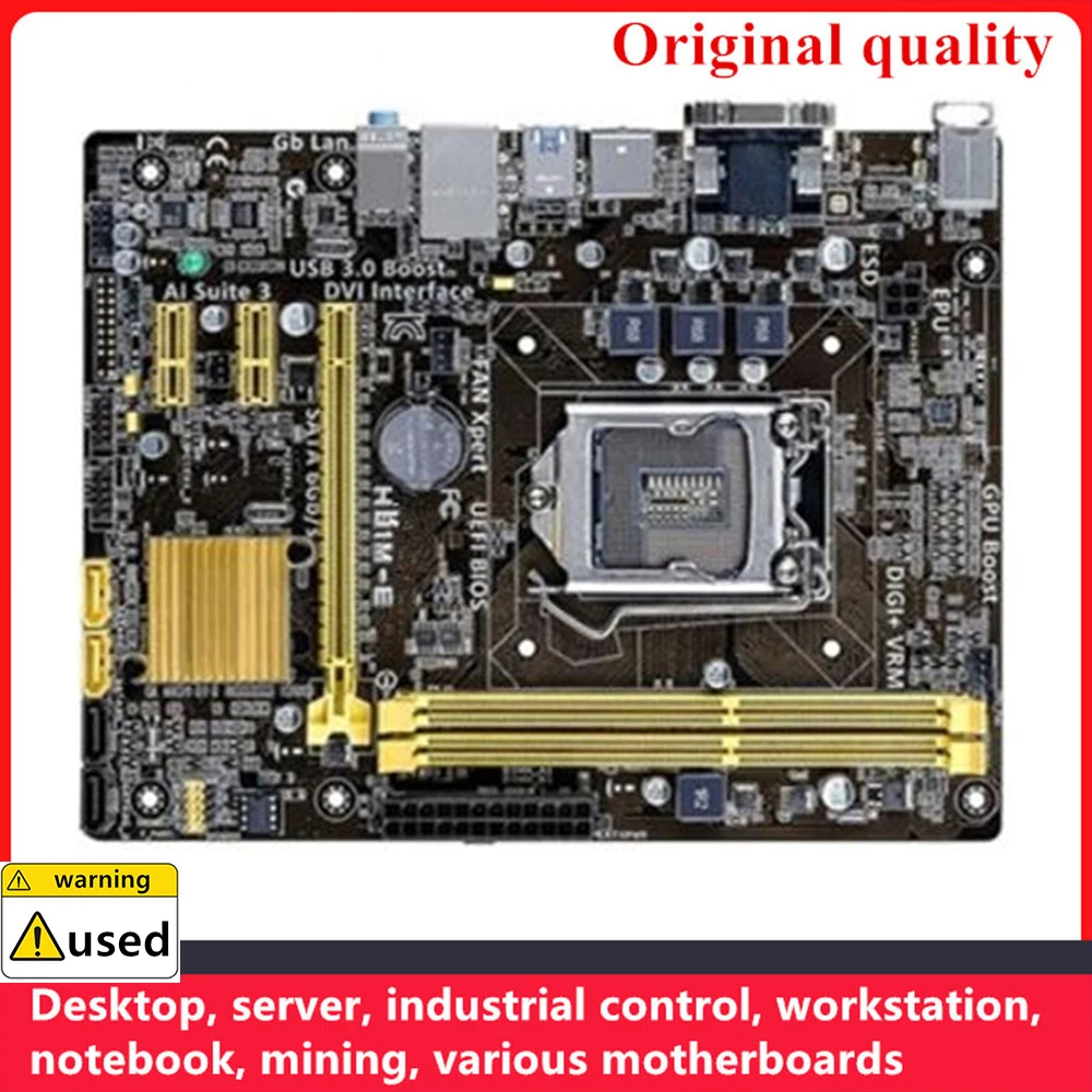 

For H81M-E Motherboards LGA 1150 DDR3 16GB M-ATX For Intel H81 Desktop Mainboard SATA III USB3.0